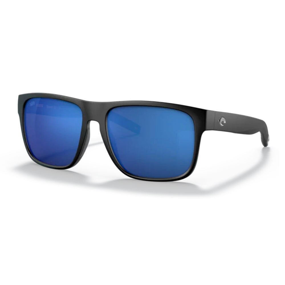 Costa Spearo XL Sunglasses Polarized in Matte Black with Blue Mirror 580G